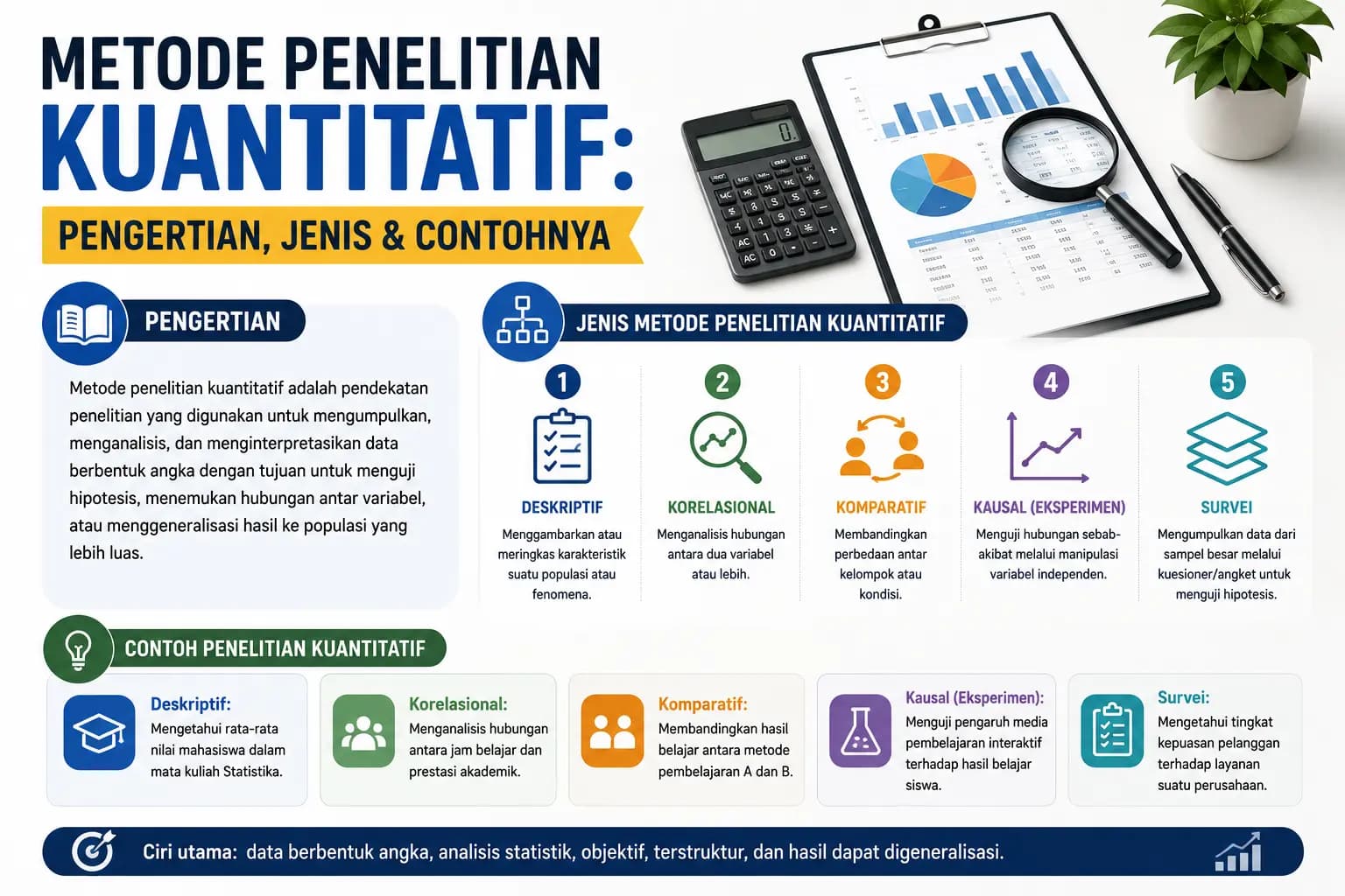 Metode Penelitian Kuantitatif: Pengertian, Jenis &amp; Contohnya