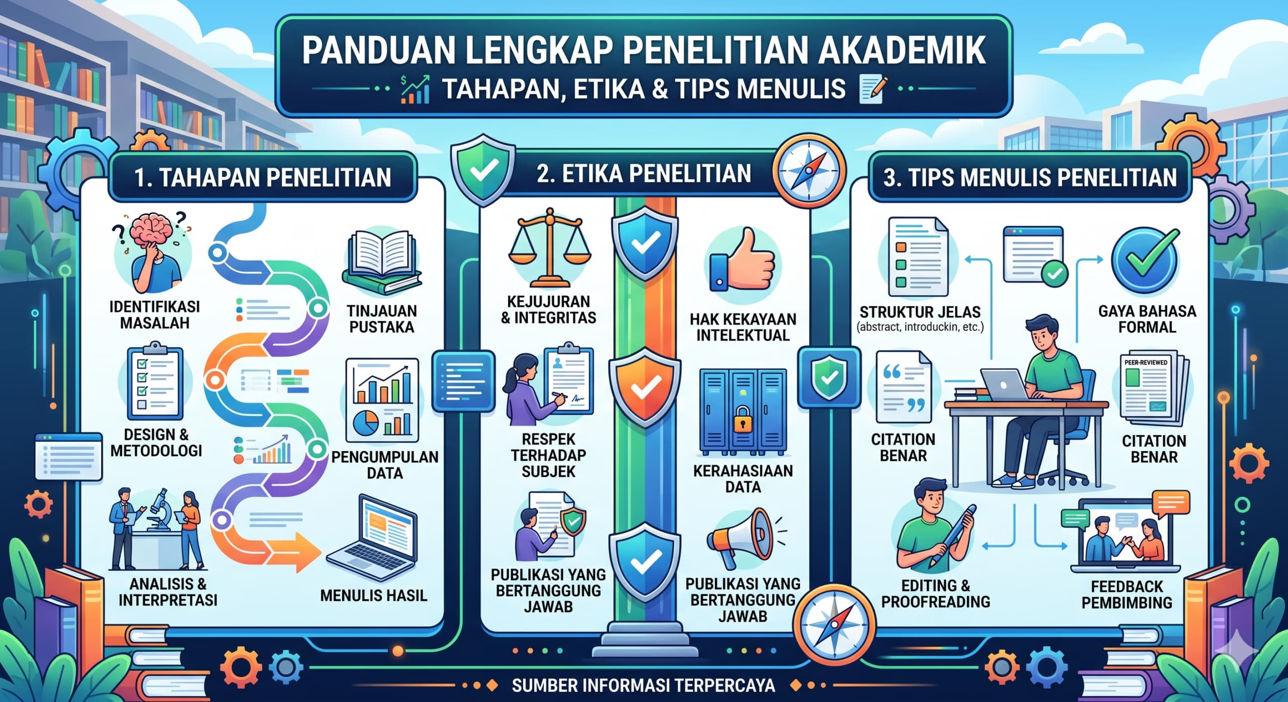 Panduan Lengkap Penelitian Akademik: Tahapan, Etika &amp; Tips Menulis