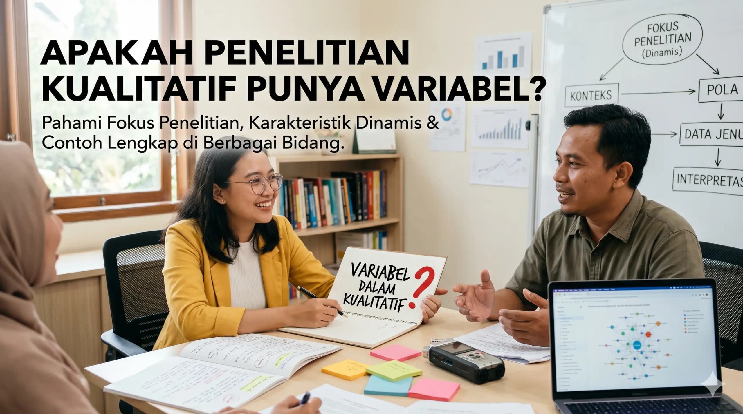 Variabel Penelitian Kualitatif: Pengertian, Karakteristik & Contoh